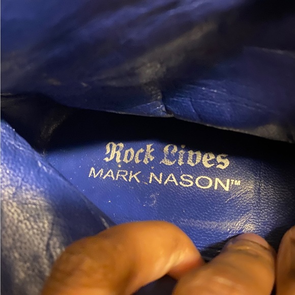 Mark Nason Men's Black Leather Chelsea Side Zipup Ankle Boots - Picture 6 of 6